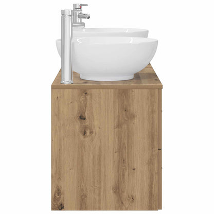 vidaXL Bathroom Furniture Set 3 pcs Artisan Oak 49.5 x 44.5 x 65 cm