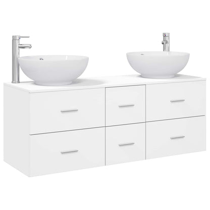 vidaXL Bathroom Furniture Set 3 pcs White 49.5 x 44.5 x 65 cm