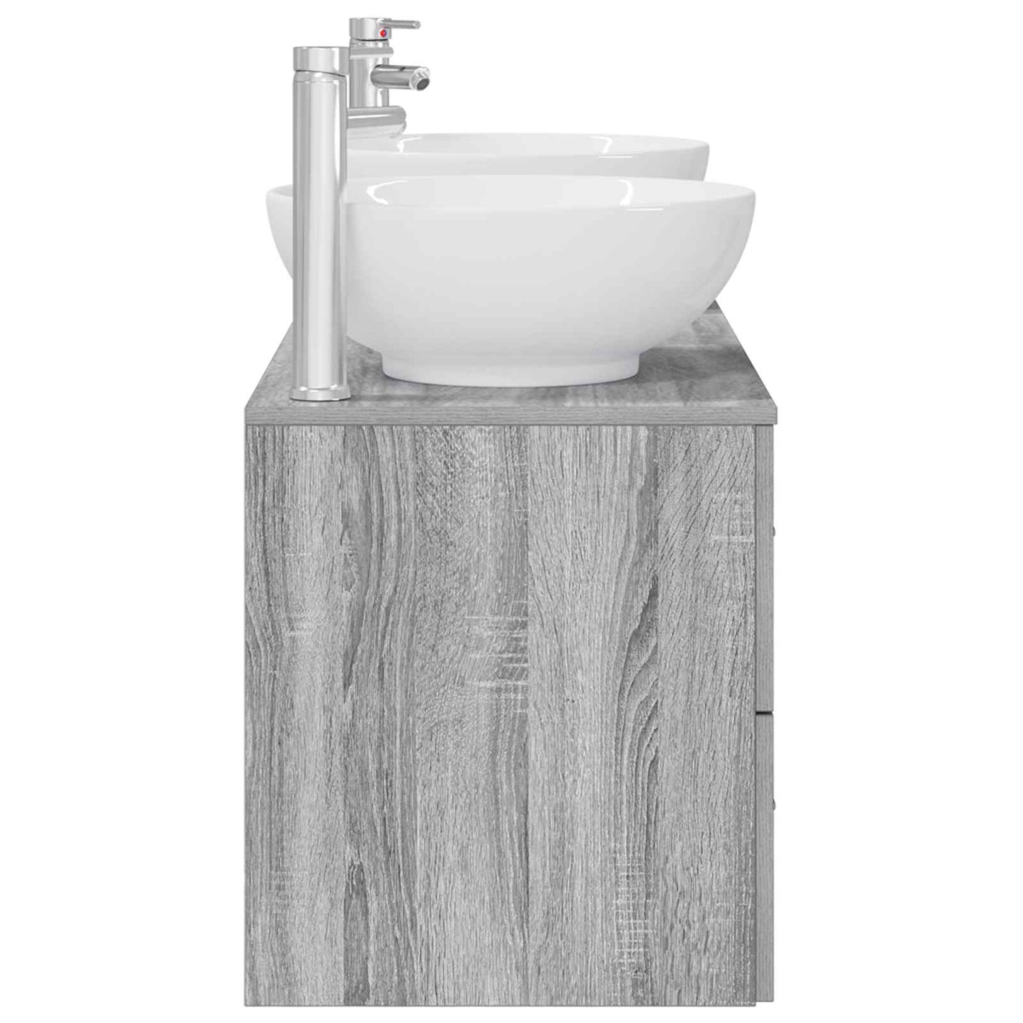 vidaXL Bathroom Furniture Set 3 pcs Grey Sonoma 49.5 x 44.5 x 65 cm