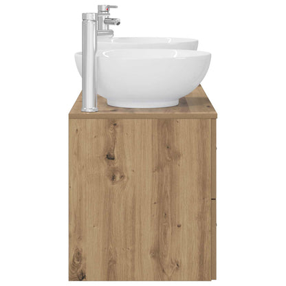 vidaXL Bathroom Furniture Set 3 pcs Artisan Oak 49.5 x 44.5 x 65 cm