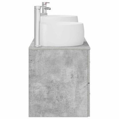 vidaXL Bathroom Furniture Set 3 pcs Concrete Grey 49.5 x 44.5 x 66 cm