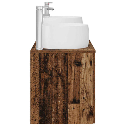 vidaXL Bathroom Furniture Set 3 pcs Old Wood 49.5 x 44.5 x 66 cm