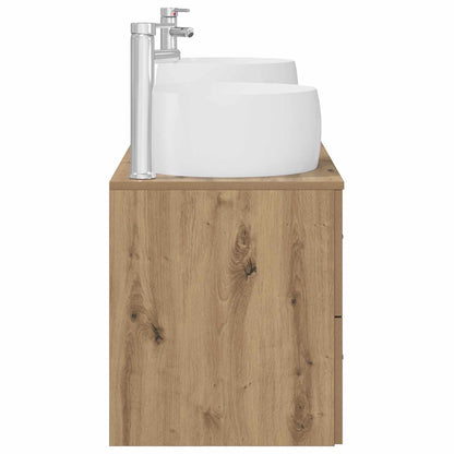 vidaXL Bathroom Furniture Set 3 pcs Artisan Oak 49.5 x 44.5 x 66 cm