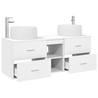 vidaXL Bathroom Furniture Set 3 pcs White 49.5 x 44.5 x 66 cm
