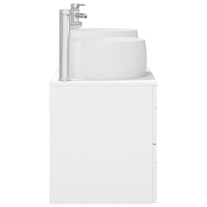 vidaXL Bathroom Furniture Set 3 pcs White 49.5 x 44.5 x 66 cm