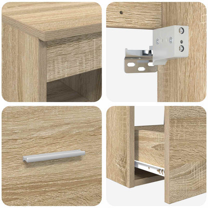 vidaXL Bathroom Furniture Set 3 pcs Sonoma Oak 49.5 x 44.5 x 66 cm