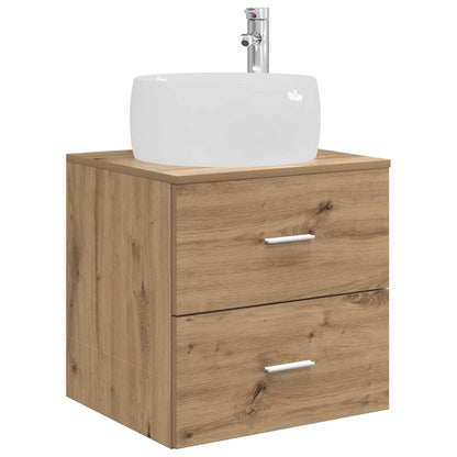 vidaXL Bathroom Furniture Set 3 pcs Artisan Oak 49.5 x 44.5 x 66 cm