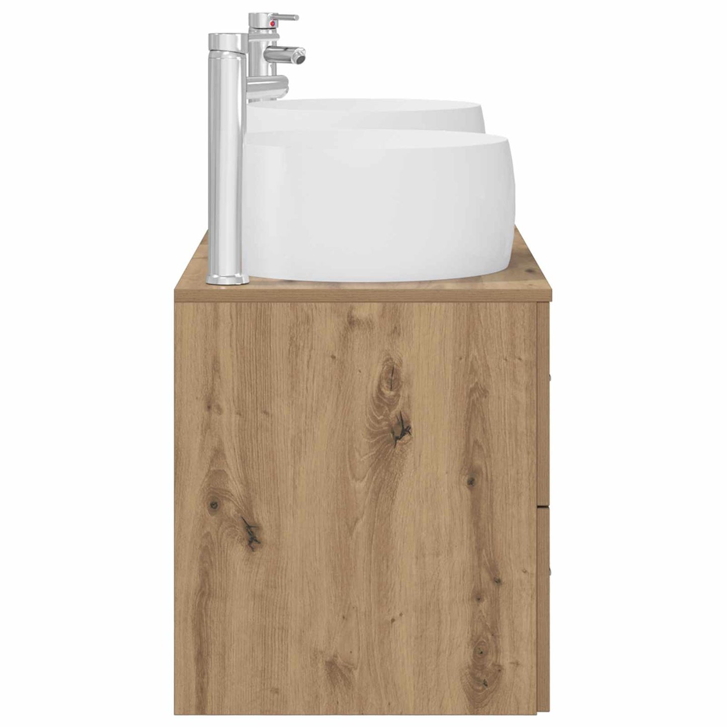 vidaXL Bathroom Furniture Set 3 pcs Artisan Oak 49.5 x 44.5 x 66 cm