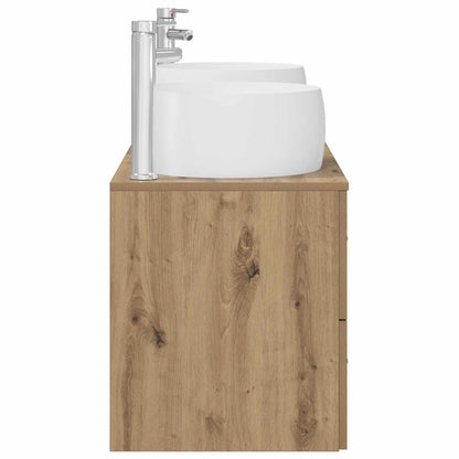 vidaXL Bathroom Furniture Set 3 pcs Artisan Oak 49.5 x 44.5 x 66 cm