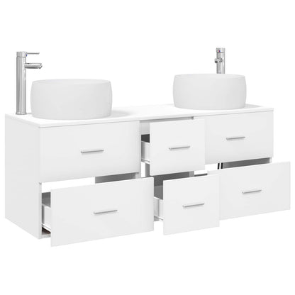 vidaXL Bathroom Furniture Set 3 pcs White 49.5 x 44.5 x 66 cm