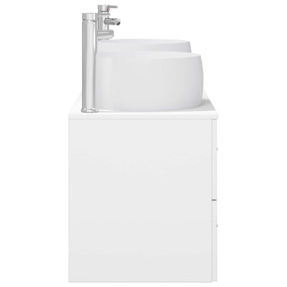vidaXL Bathroom Furniture Set 3 pcs White 49.5 x 44.5 x 66 cm
