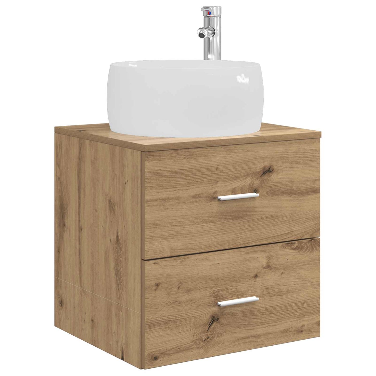 vidaXL Bathroom Furniture Set 3 pcs Artisan Oak 49.5 x 44.5 x 66 cm