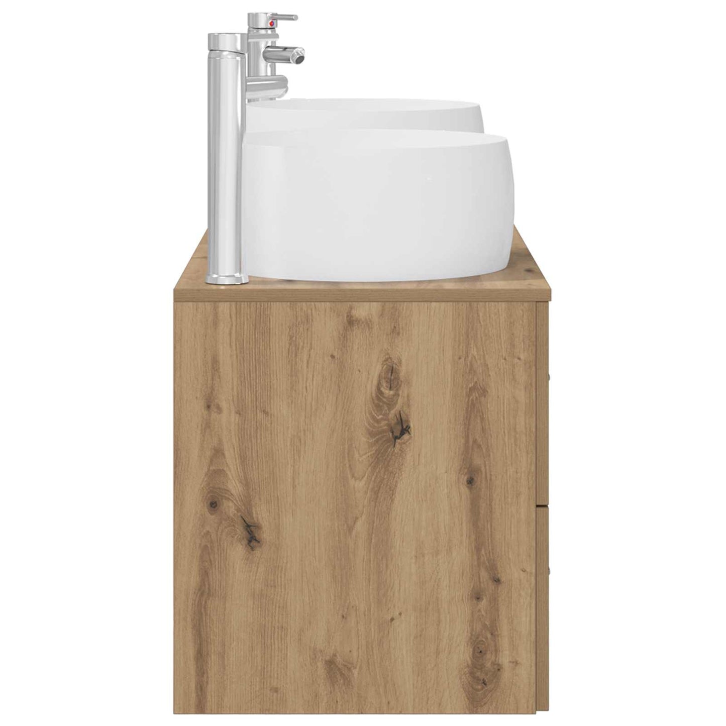 vidaXL Bathroom Furniture Set 3 pcs Artisan Oak 49.5 x 44.5 x 66 cm