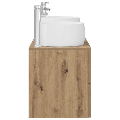 vidaXL Bathroom Furniture Set 3 pcs Artisan Oak 49.5 x 44.5 x 66 cm