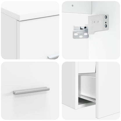 vidaXL Bathroom Furniture Set 3 pcs White 49.5 x 44.5 x 65.5 cm