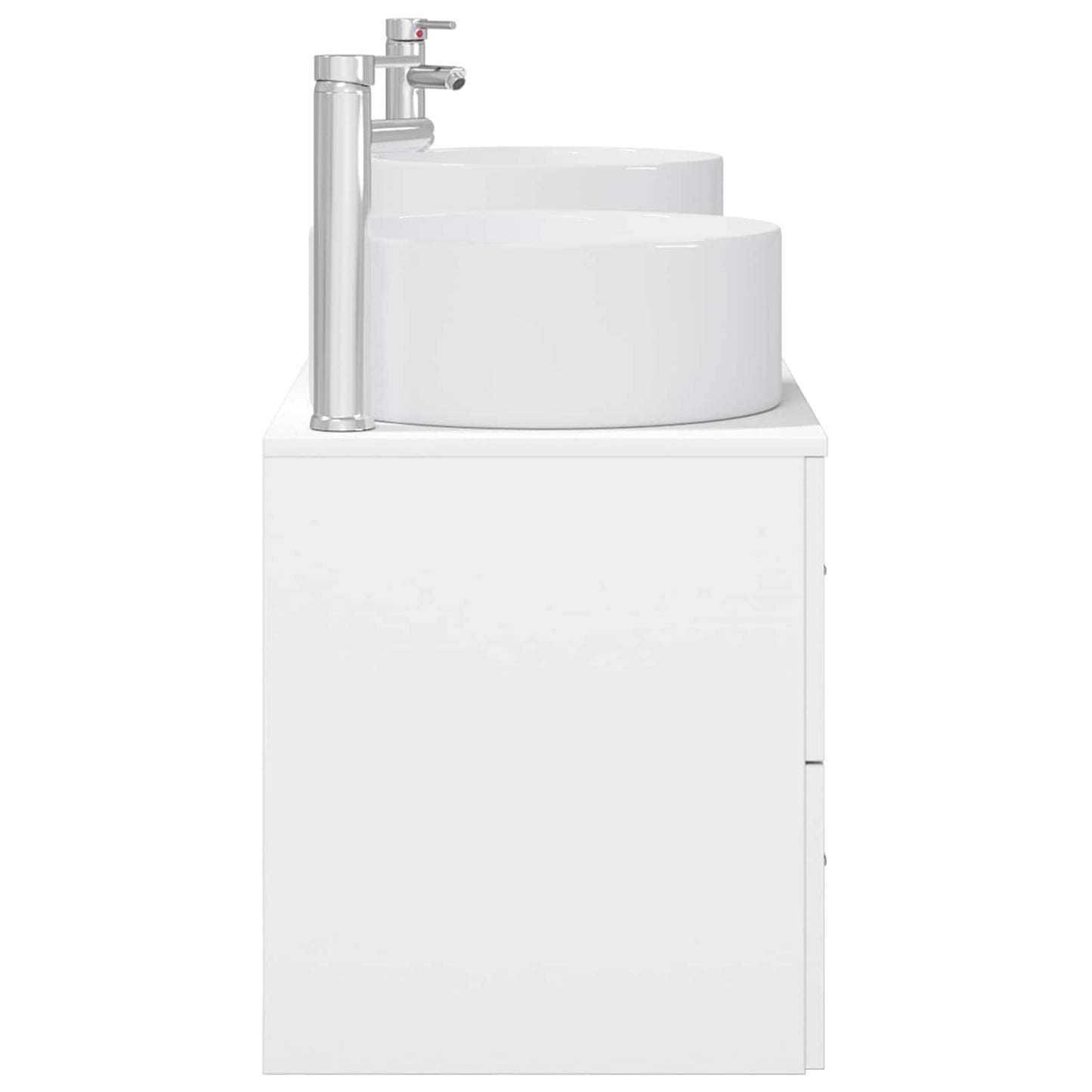 vidaXL Bathroom Furniture Set 3 pcs White 49.5 x 44.5 x 65.5 cm