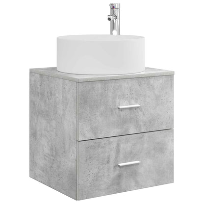vidaXL Bathroom Furniture Set 3 pcs Concrete Grey
