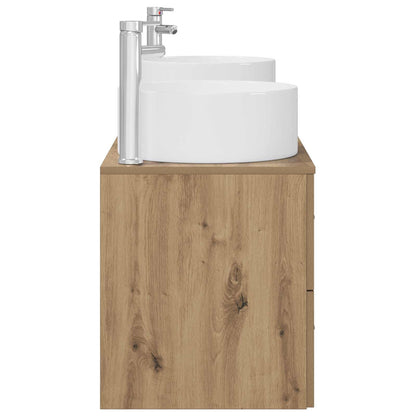 vidaXL Bathroom Furniture Set 3 pcs Artisan Oak 49.5 x 44.5 x 65.5 cm