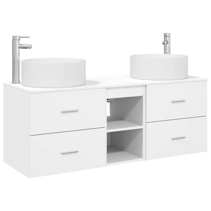 vidaXL Bathroom Furniture Set 3 pcs White 49.5 x 44.5 x 65.5 cm
