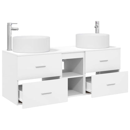 vidaXL Bathroom Furniture Set 3 pcs White 49.5 x 44.5 x 65.5 cm