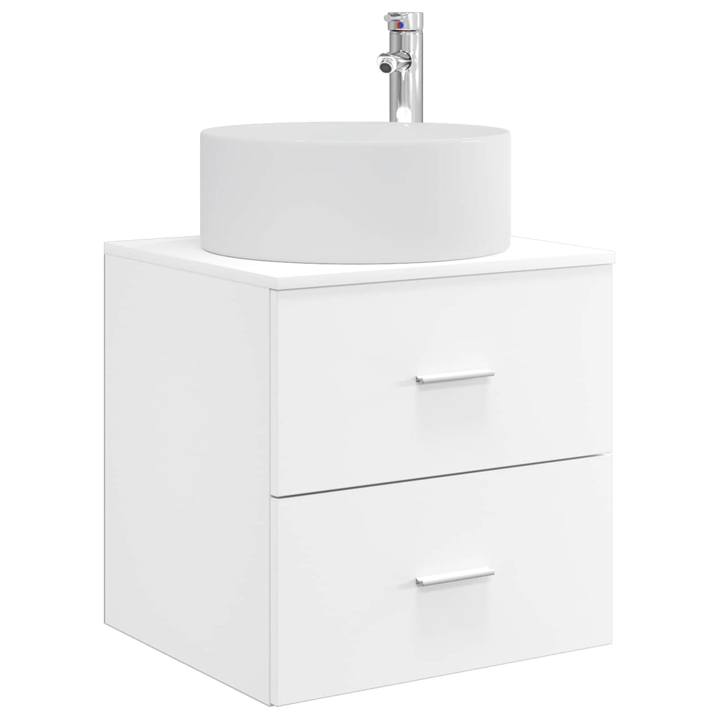 vidaXL Bathroom Furniture Set 3 pcs White 49.5 x 44.5 x 65.5 cm