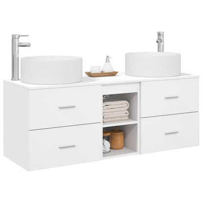vidaXL Bathroom Furniture Set 3 pcs White 49.5 x 44.5 x 65.5 cm