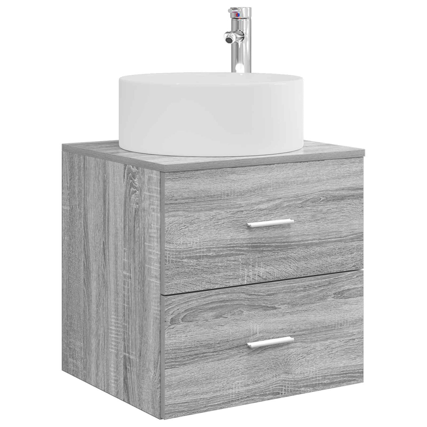 vidaXL Bathroom Furniture Set 3 pcs Grey Sonoma 49.5 x 44.5 x 65.5 cm