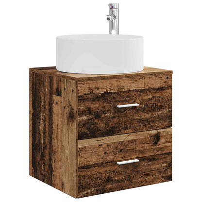 vidaXL Bathroom Furniture Set 3 pcs Old Wood 49.5 x 44.5 x 65.5 cm
