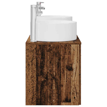 vidaXL Bathroom Furniture Set 3 pcs Old Wood 49.5 x 44.5 x 65.5 cm