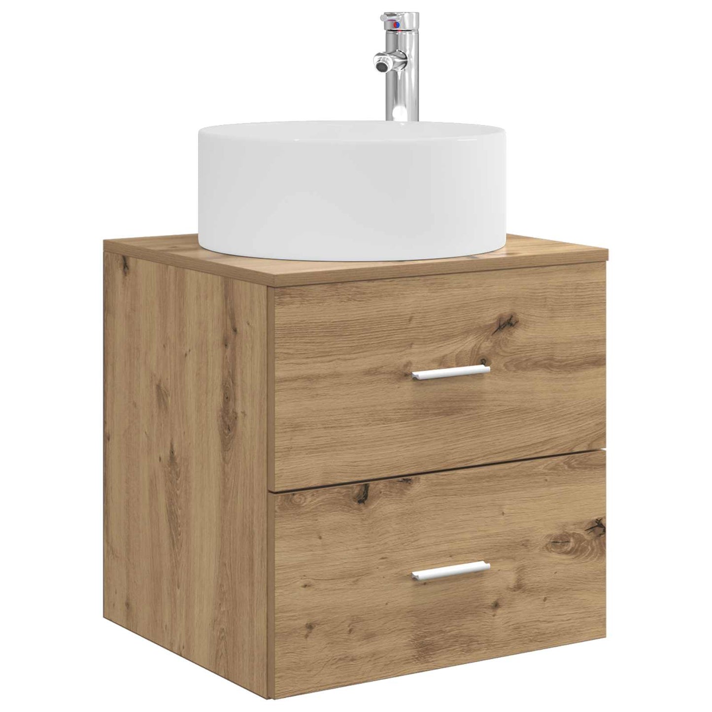 vidaXL Bathroom Furniture Set 3 pcs Artisan Oak 49.5 x 44.5 x 65.5 cm