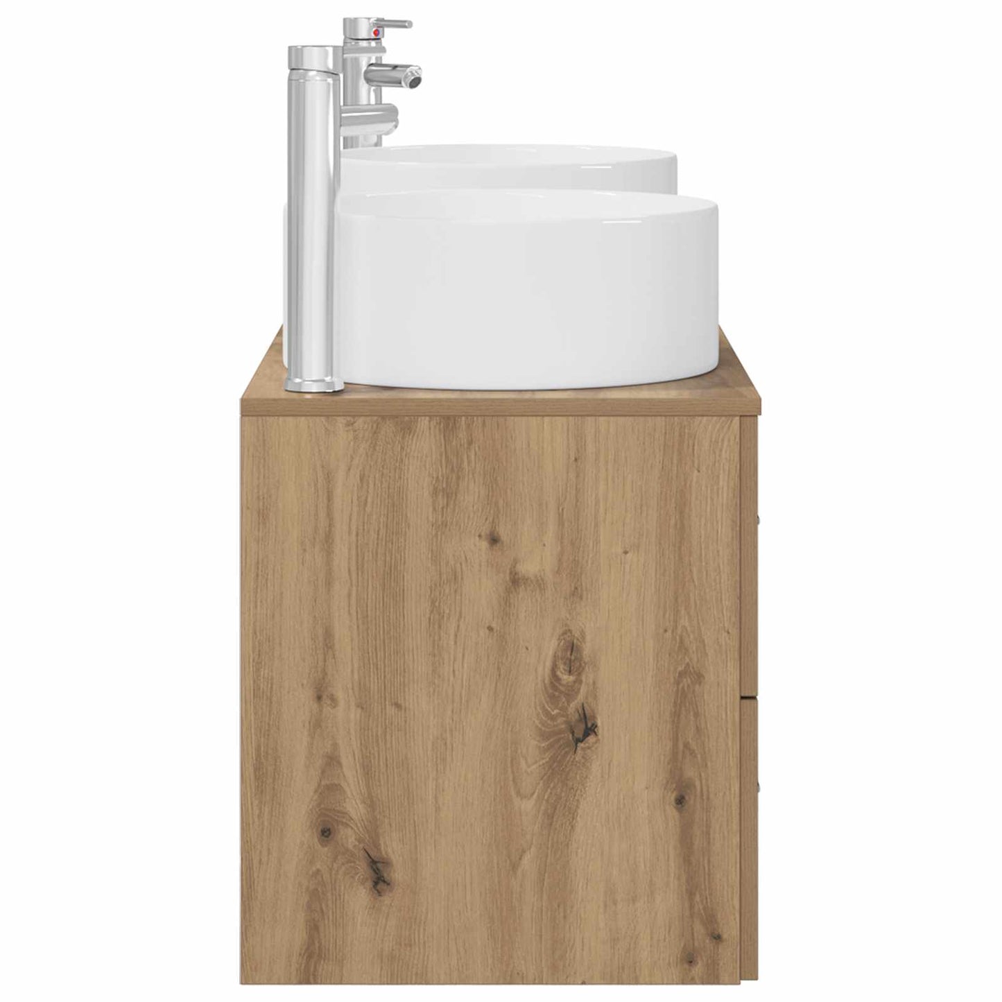 vidaXL Bathroom Furniture Set 3 pcs Artisan Oak 49.5 x 44.5 x 65.5 cm