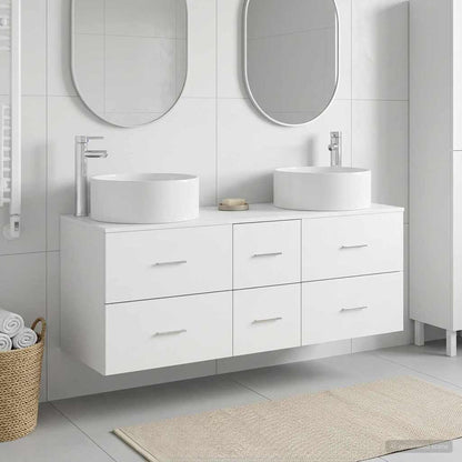 vidaXL Bathroom Furniture Set 3 pcs White 49.5 x 44.5 x 65.5 cm