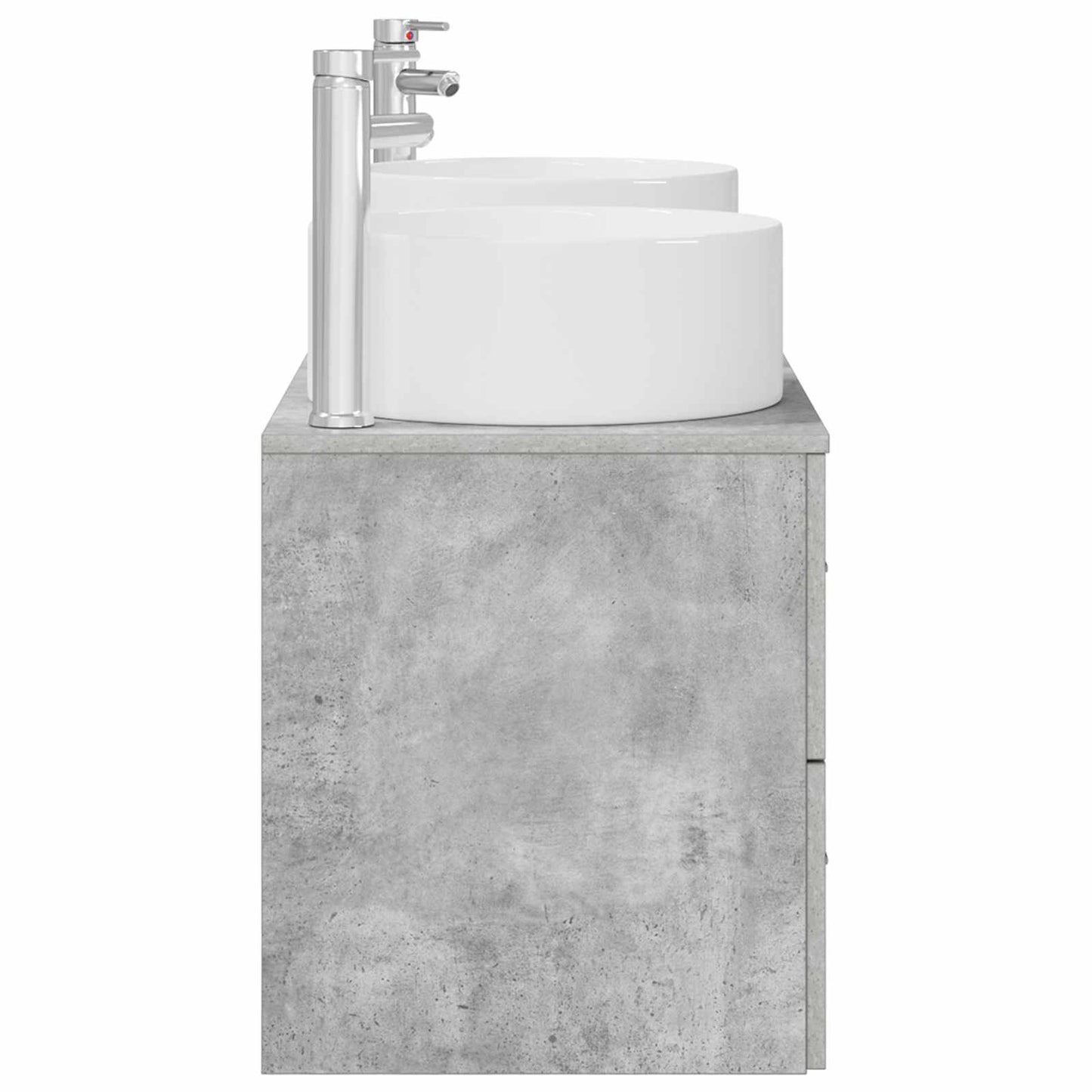 vidaXL Bathroom Furniture Set 3 pcs Concrete Grey