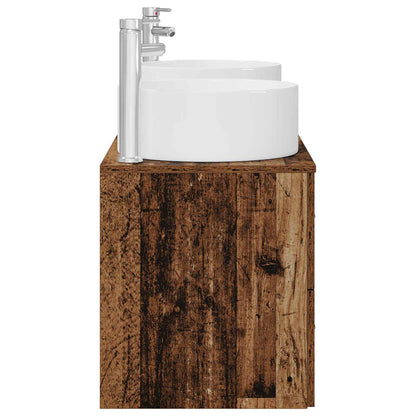 vidaXL Bathroom Furniture Set 3 pcs Old Wood 49.5 x 44.5 x 65.5 cm