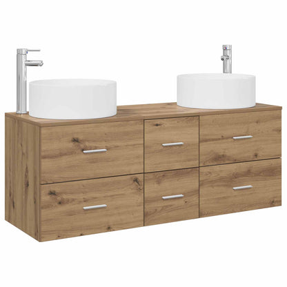 vidaXL Bathroom Furniture Set 3 pcs Artisan Oak 49.5 x 44.5 x 65.5 cm