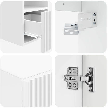 vidaXL Bathroom Furniture Set 5 pcs White 33 x 34.5 x 100 cm