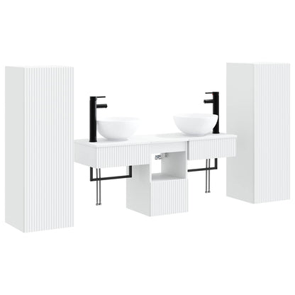 vidaXL Bathroom Furniture Set 5 pcs White 33 x 34.5 x 100 cm