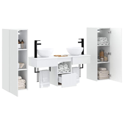 vidaXL Bathroom Furniture Set 5 pcs White 33 x 34.5 x 100 cm