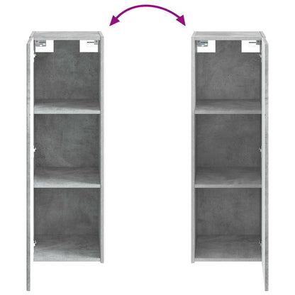 vidaXL Bathroom Furniture Set 5 pcs Concrete Grey 33 x 34.5 x 100 cm