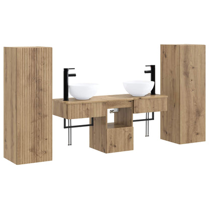 vidaXL Bathroom Furniture Set 5 pcs Artisan Oak 33 x 34.5 x 100 cm