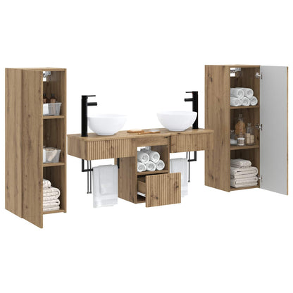 vidaXL Bathroom Furniture Set 5 pcs Artisan Oak 33 x 34.5 x 100 cm