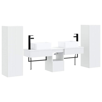 vidaXL Bathroom Furniture Set 5 pcs White 33 x 34.5 x 100 cm