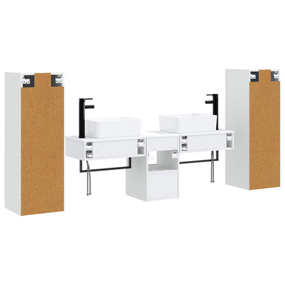vidaXL Bathroom Furniture Set 5 pcs White 33 x 34.5 x 100 cm
