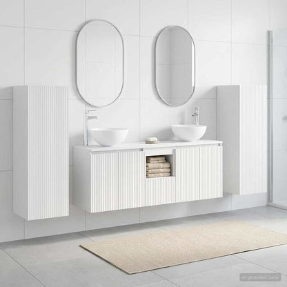 vidaXL Bathroom Furniture Set 5 pcs White 33 x 34.5 x 100 cm
