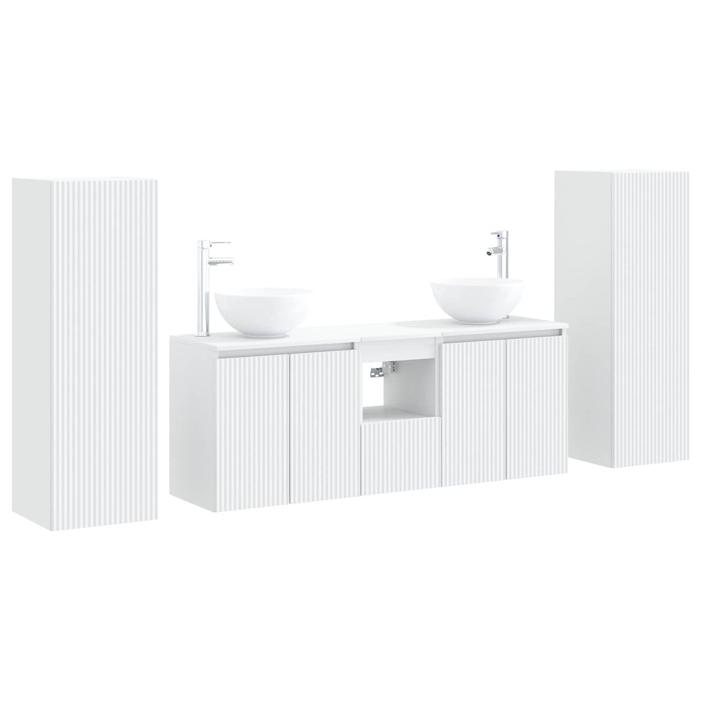 vidaXL Bathroom Furniture Set 5 pcs White 33 x 34.5 x 100 cm