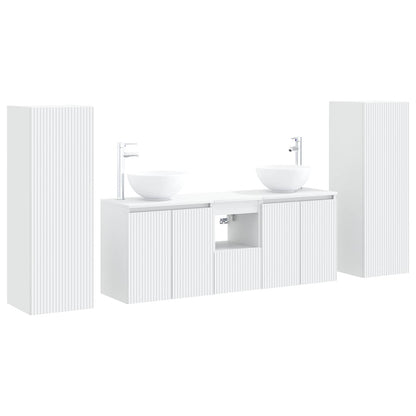 vidaXL Bathroom Furniture Set 5 pcs White 33 x 34.5 x 100 cm