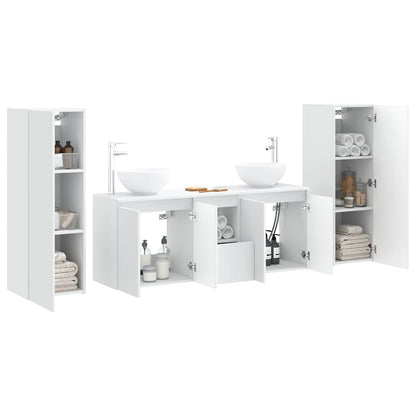 vidaXL Bathroom Furniture Set 5 pcs White 33 x 34.5 x 100 cm