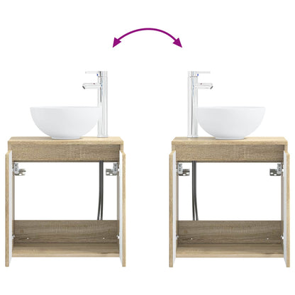vidaXL Bathroom Furniture Set 5 pcs Sonoma Oak 33 x 34.5 x 100 cm