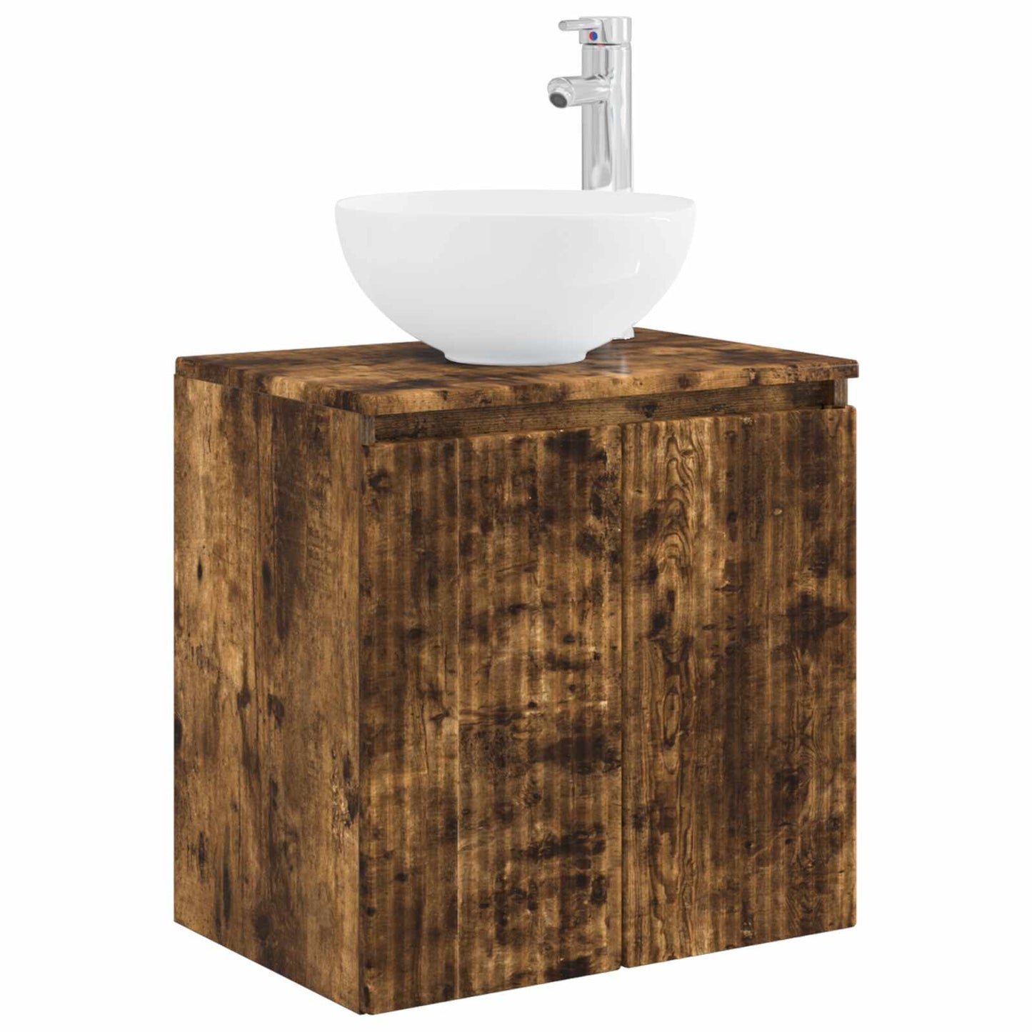 vidaXL Bathroom Furniture Set 5 pcs Smoked Oak 33 x 34.5 x 100 cm