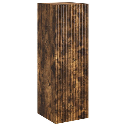 vidaXL Bathroom Furniture Set 5 pcs Smoked Oak 33 x 34.5 x 100 cm